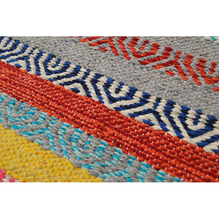 Bakero Saffron Handmade Kilim Cotton Red/Yellow/Blue Rug & Reviews Wayfair.co.uk